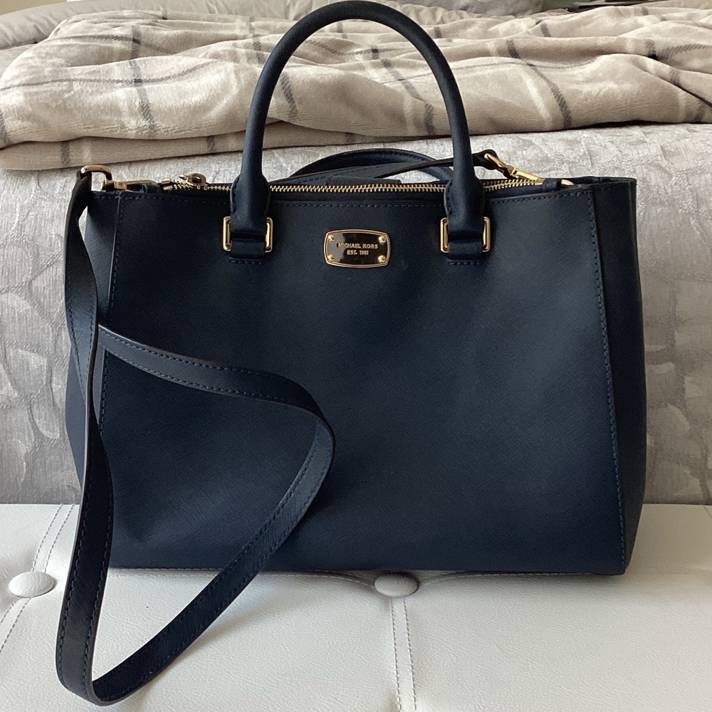 Michael Kors Dark Blue Satchel